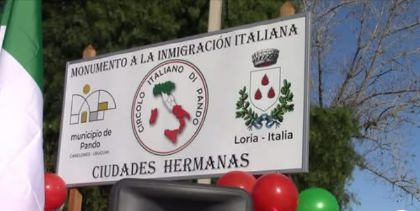 Inaugurazione a Pando del monumento all'immigrazione italiana Inaugurazione a Pando del monumento all'immigrazione italiana
