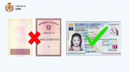 CESSAZIONE DI VALIDITA’ PER LE CARTE D’IDENTITA’ CARTACEE DAL 03 AGOSTO 2026