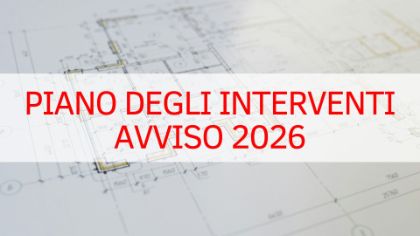 VARIANTE AL PIANO DEGLI INTERVENTI (PI) – AVVISO PUBBLICO 2026