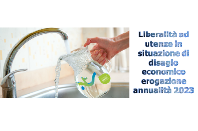 logo Liberalità ad utenze in situazione di disagio economico — erogazione annualità 2023